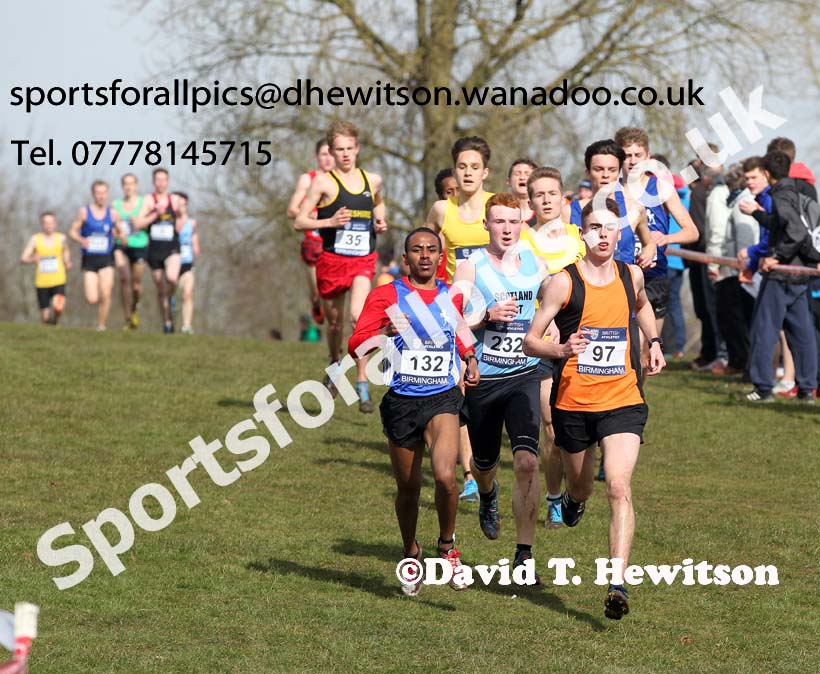 Mens under-20s Inter Counties Cross Country,  Cofton Park, Birmingham. Photo: David T. Hewitson/Sports for All Pics